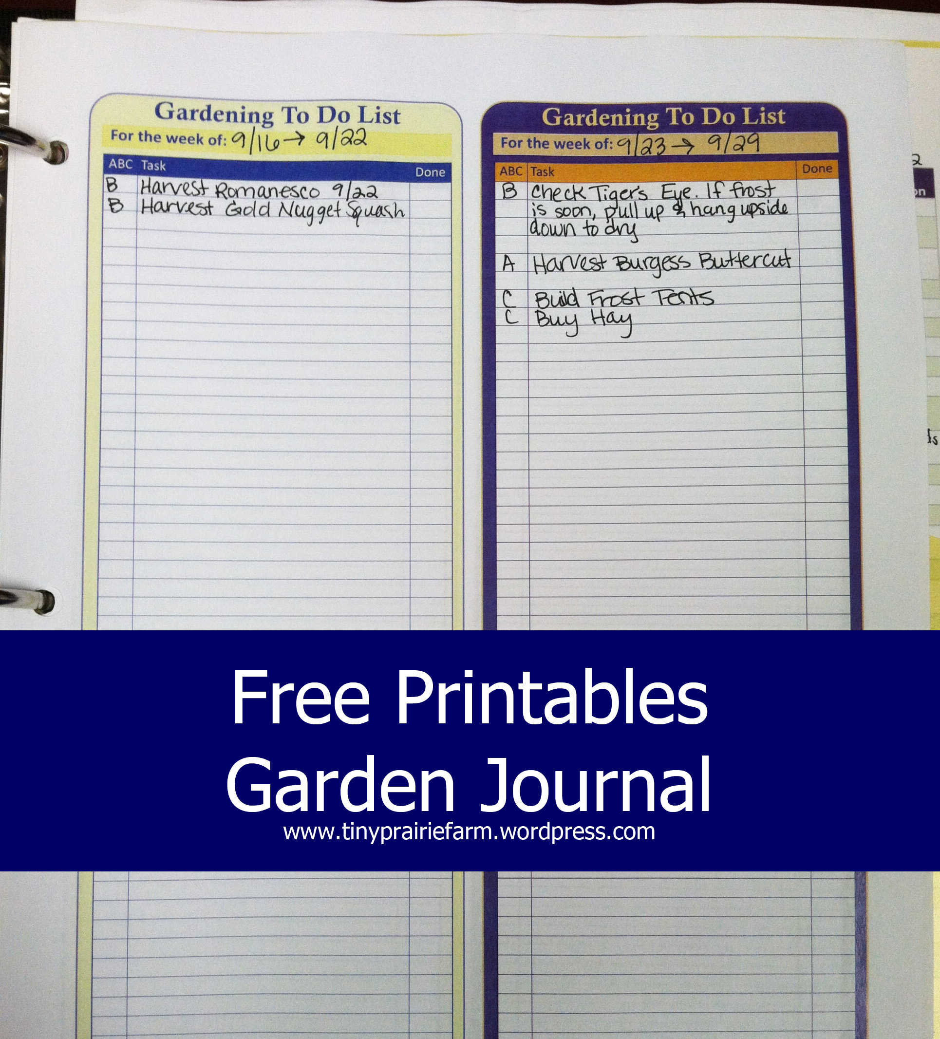 Garden Planning: My Garden Journal | Tiny Prairie Farm